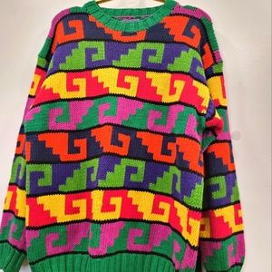 NOT FOR SALE.  Tommy Hilfiger vintage multicolor ladies sweater, size M